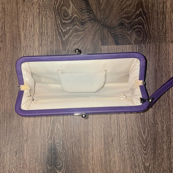 Vintage Knited Purple Clutch - Picture 3 of 7